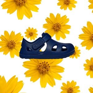 Ten Little New Navy Splash Sandals